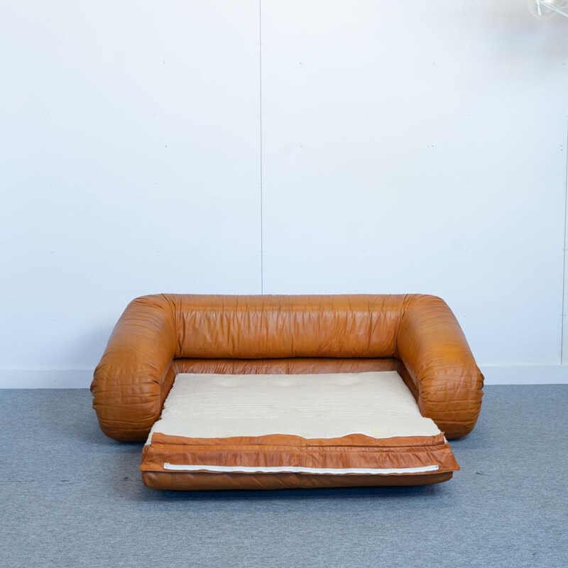 Anfíbio sofá-cama vintage por Alessandro Becchi para Giovanetti Collezioni 1970