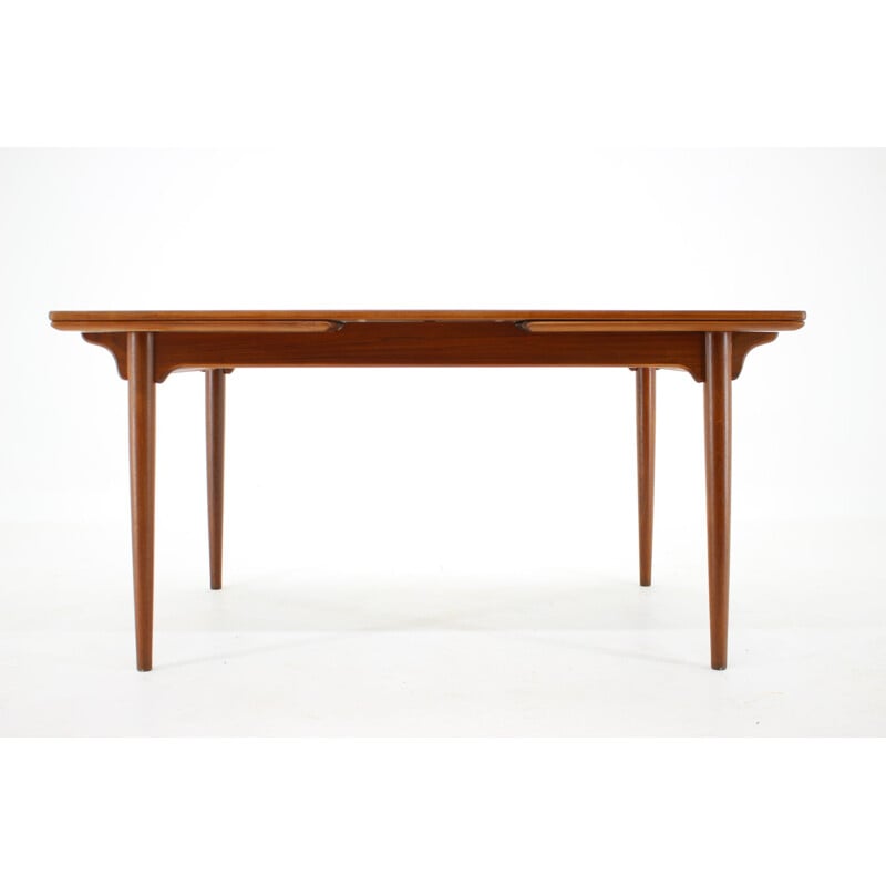 Table de salle à manger vintage extensible en teck Nr 51 par Omann Jun, Danemark 1960