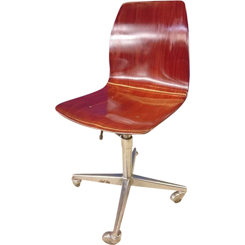 Mid century desk chair, Pagholz Pagwood - 1960s