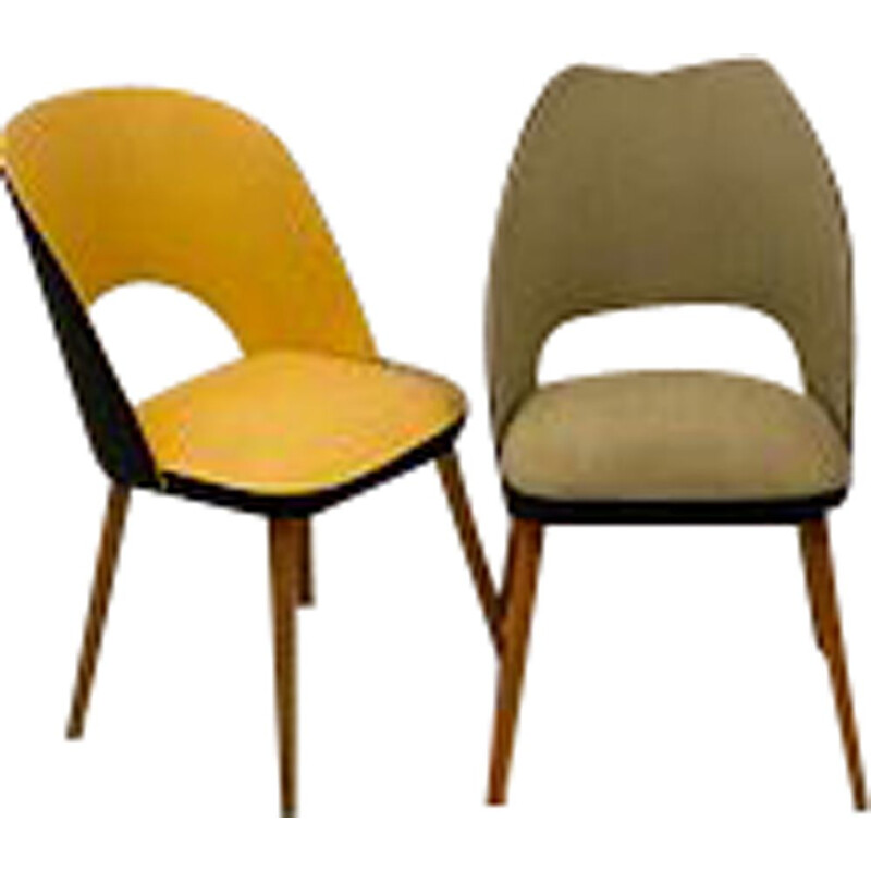 Coppia di sedie vintage Thonet 1950