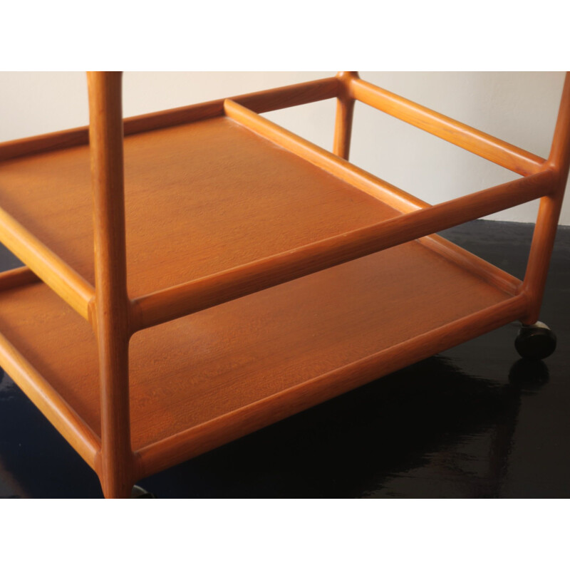 Vintage Teak Trolley by Johannes Andersen for CFC Silkeborg 1930s