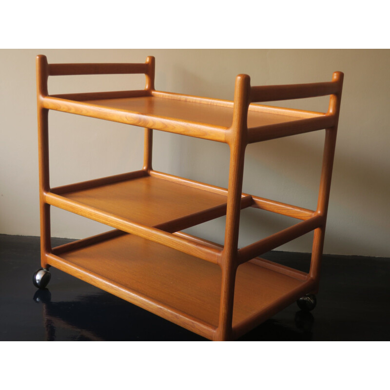 Vintage Teak Trolley by Johannes Andersen for CFC Silkeborg 1930s