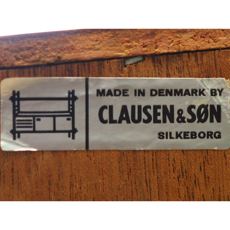 Vintage Teak bookcase by Clausen & Son, Danish 1970s