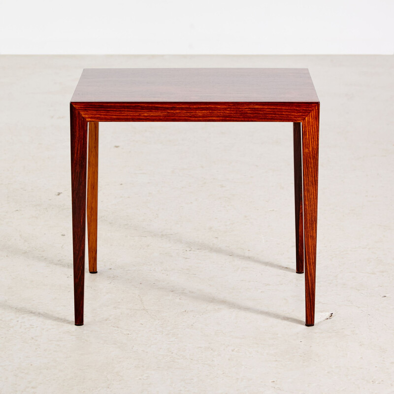 Vintage Rosewood Side Table by Severin Hansen for Haslev Mobelsnedkeri, Danish 1960s