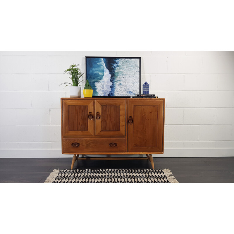 Vintage Leg Sideboard by Ercol Splay 1960s