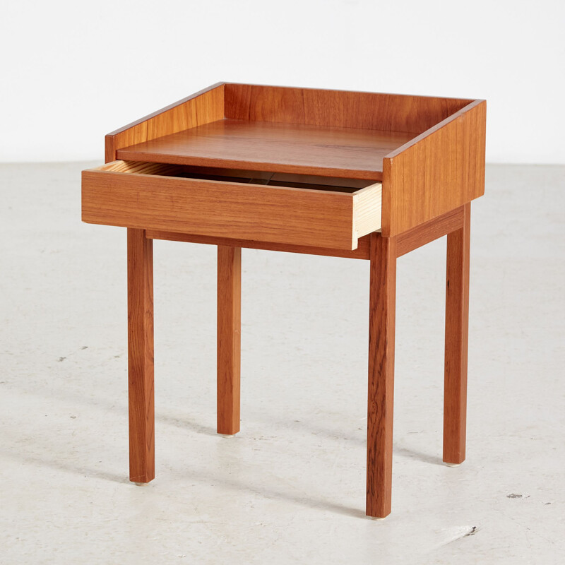 Vintage Teak Nightstand, Danish 1960s