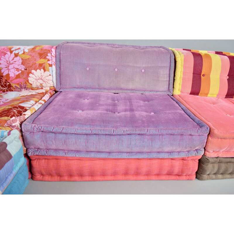 Vintage Mah Jong modular sofa in fabric by Roche Bobois