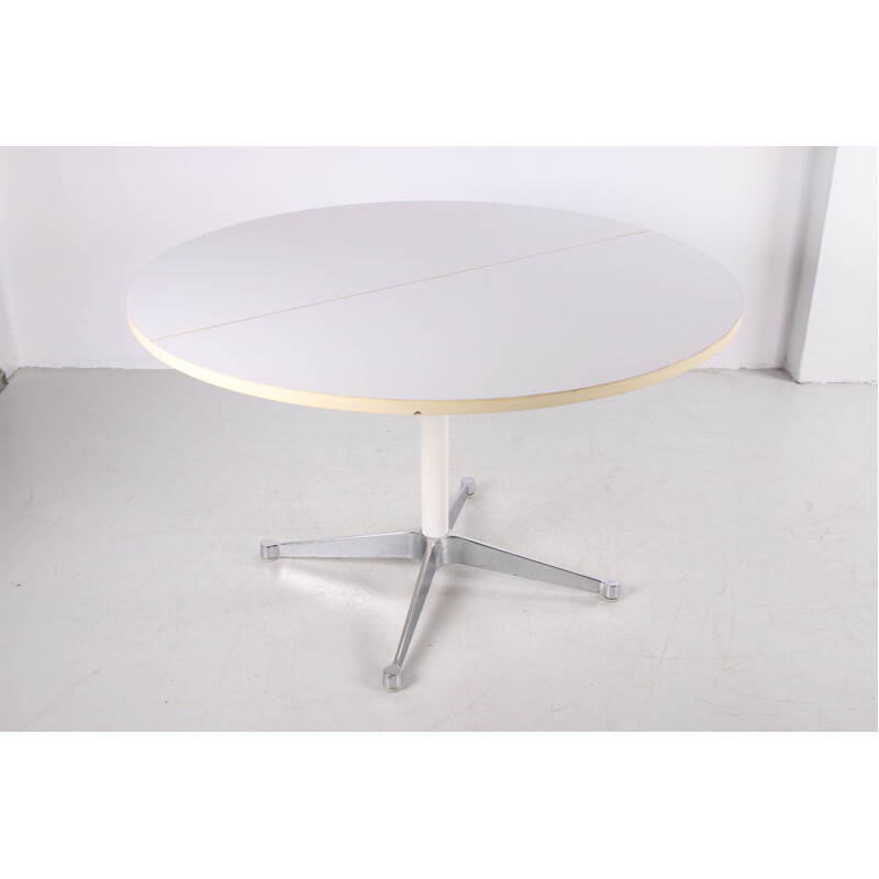 Mesa de comedor redonda vintage de Herman Miller 1970