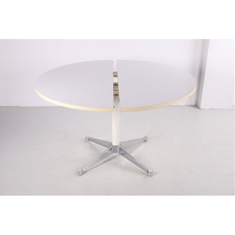 Mesa redonda de jantar vintage de Herman Miller 1970