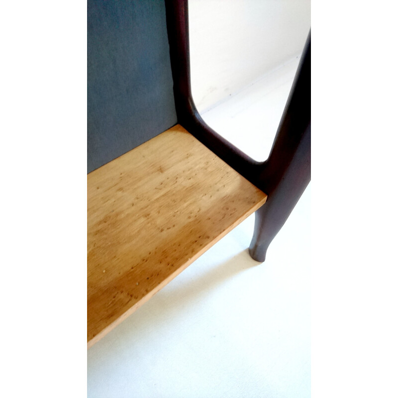 Italian coat rack in stained beech - 1950s