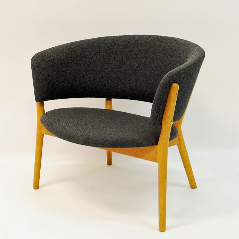 Vintage Oak Easy Chair mod ND83 by Nanna Ditzel, Denmark 1950s