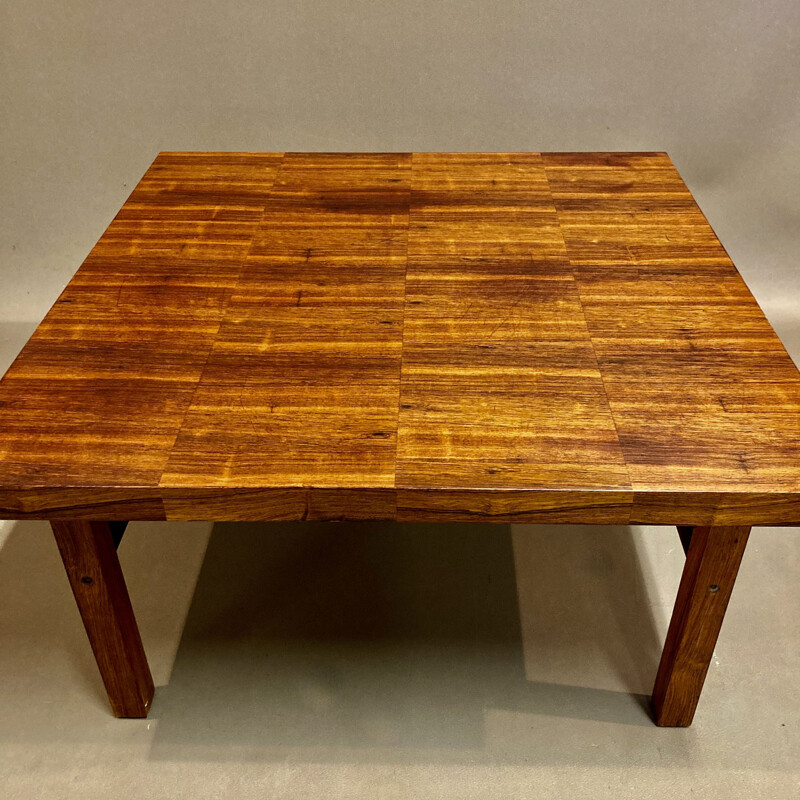 Vintage rosewood coffee table by Kai Kristiansen for Branin, Scandinavian 1950s