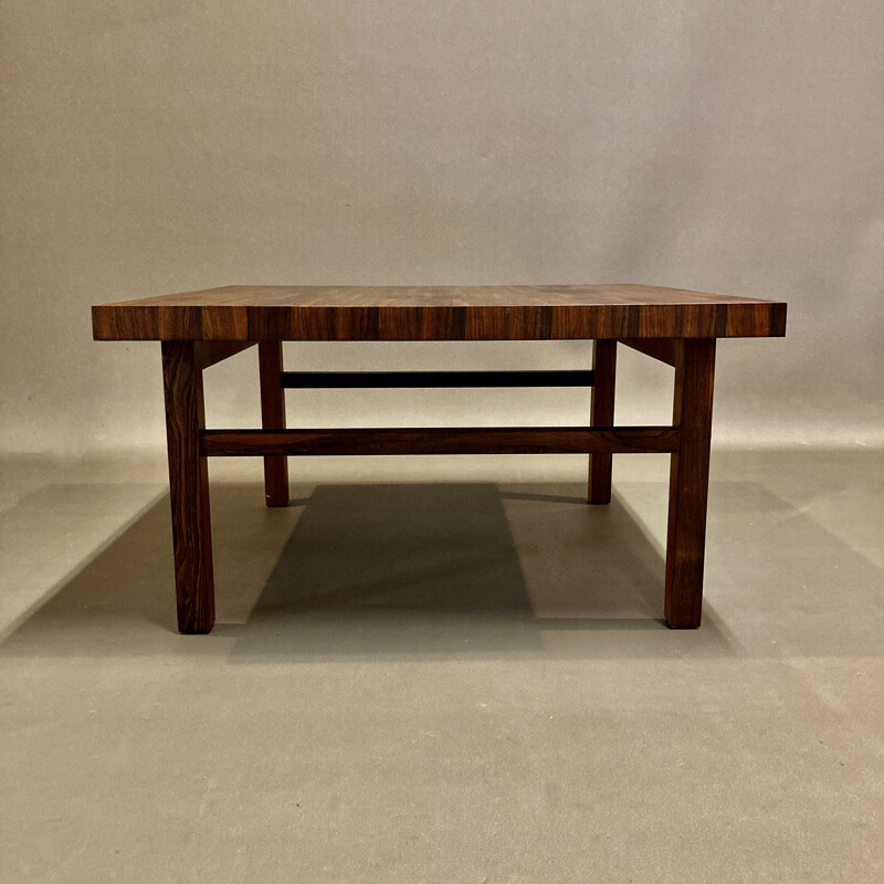 Vintage rosewood coffee table by Kai Kristiansen for Branin, Scandinavian 1950s
