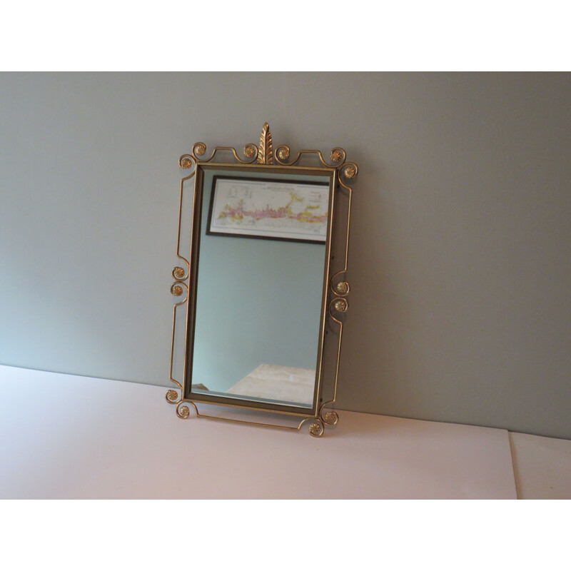 Vintage Hollywood Regency mirror by Deknudt Belgium 1960s