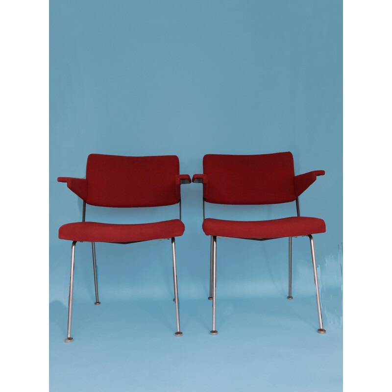 Pair of vintage chairs by André Cordemeyer for Gispen, Netherlands 1960