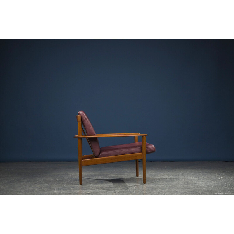 Vintage Model 56 Lounge Chair by Grete Jalk for P. Jeppesens, Danish 1960s