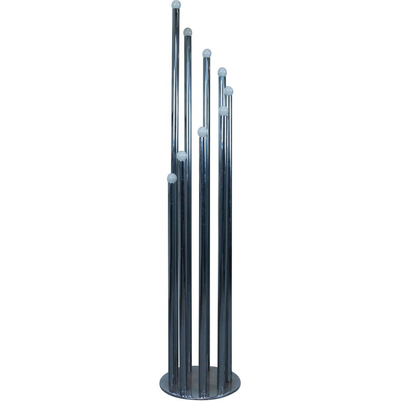 Vintage organ pipe floor lamp by Goffredo Reggiani, Italy 1960