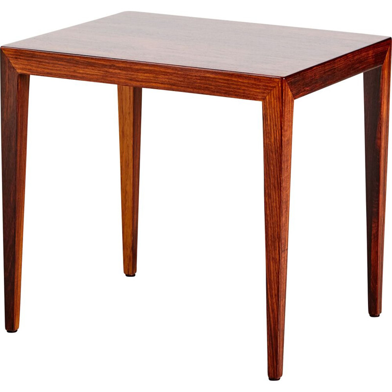 Vintage Rosewood Side Table by Severin Hansen for Haslev Mobelsnedkeri, Danish 1960s
