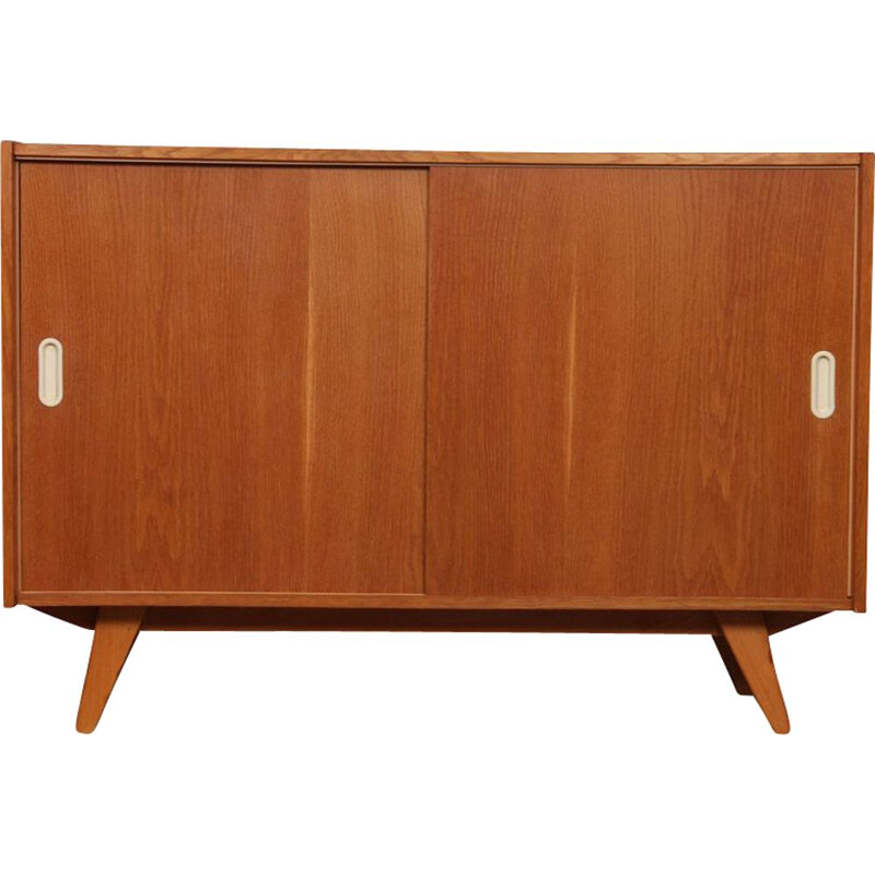 Vintage chest of drawers with sliding doors by Jiri Jiroutek, Czech 1960s