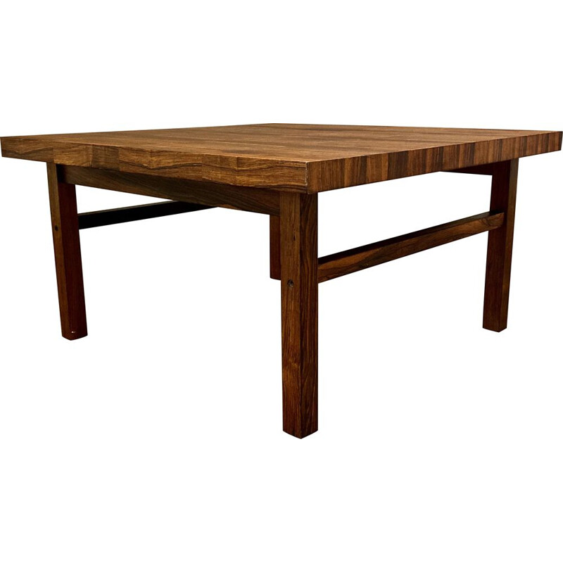 Vintage rosewood coffee table by Kai Kristiansen for Branin, Scandinavian 1950s