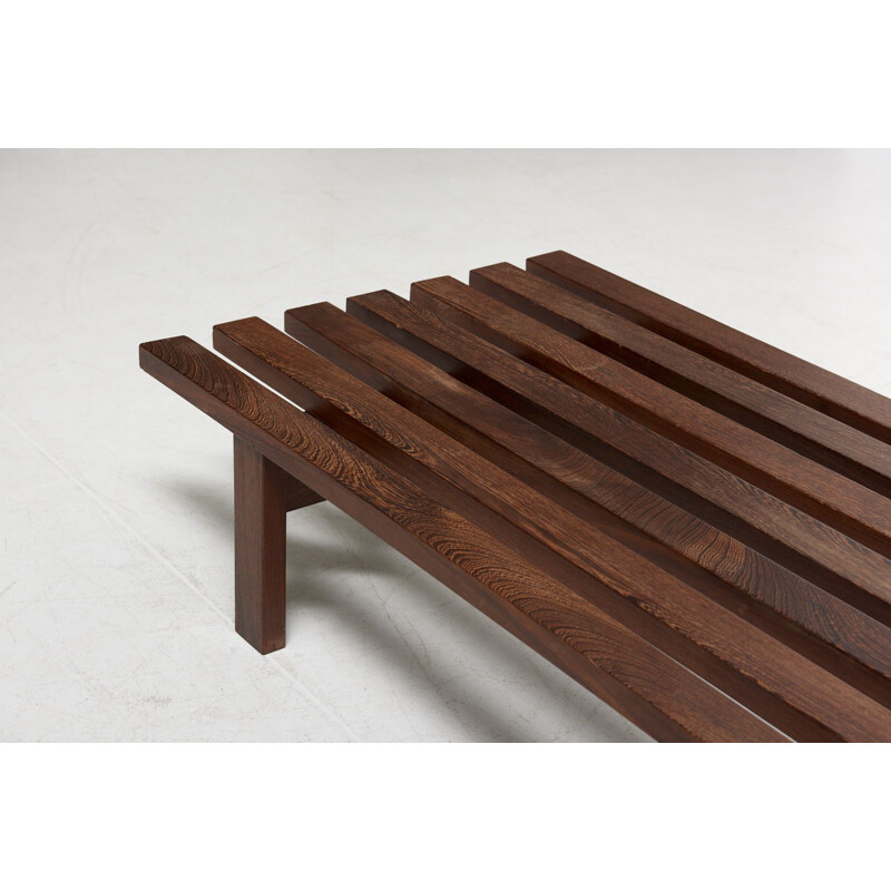 Vintage Slat Bench Model BZ72 by Martin Visser for the Stedelijk Museum Amsterdam, Netherlands 1961s