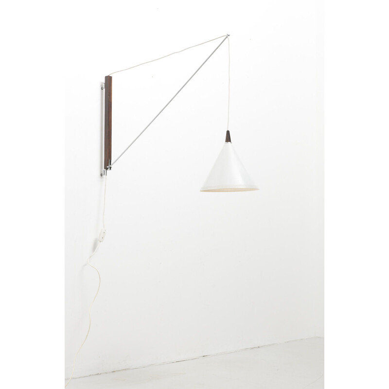 Vintage Swing Arm Wall Lamp by Willem Hagoort, Netherlands 1950s