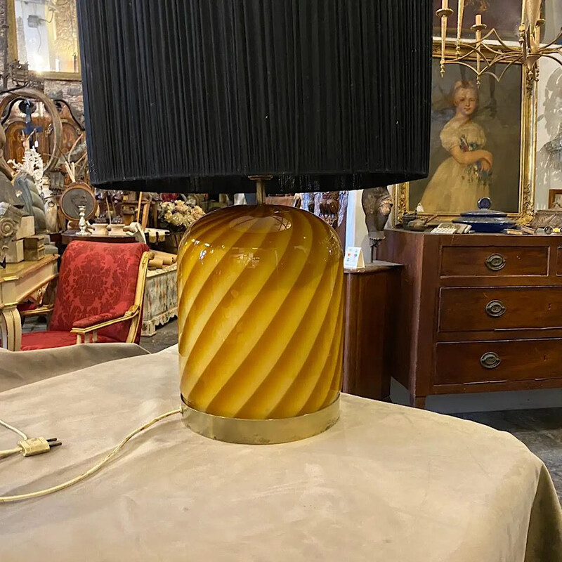 Vintage Table Lamp by Tommaso Barbi 1970s
