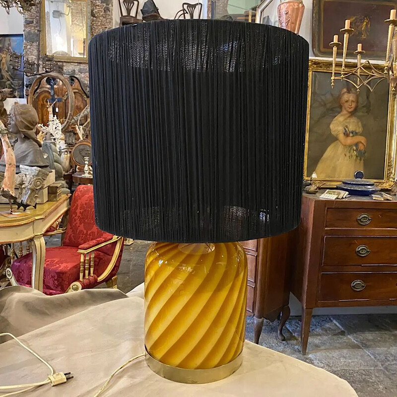 Vintage Table Lamp by Tommaso Barbi 1970s