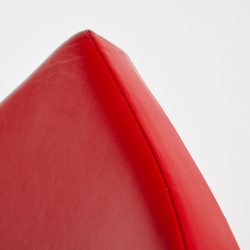 Sillón vintage rojo coco de George Nelson para Vitra 1955