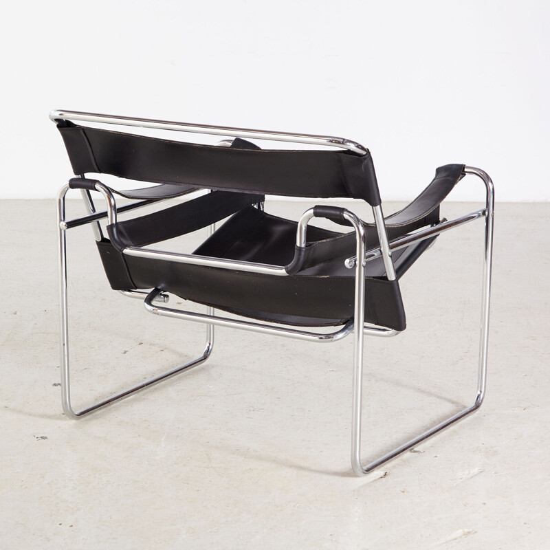 Vintage Bauhaus Tubular Lounge Chair 1950s