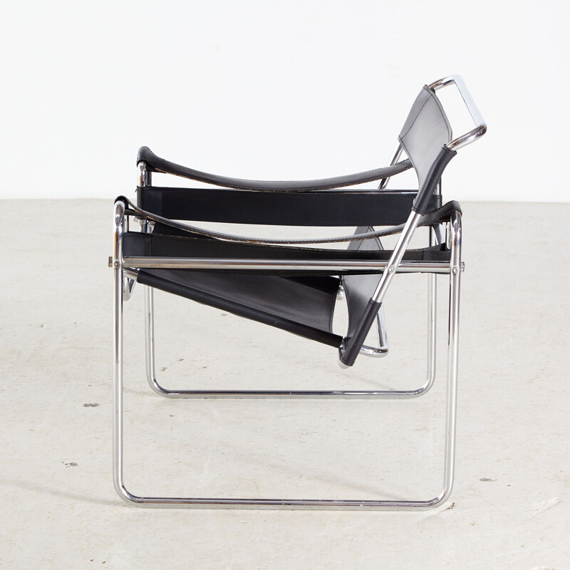 Vintage Bauhaus Tubular Lounge Chair 1950s