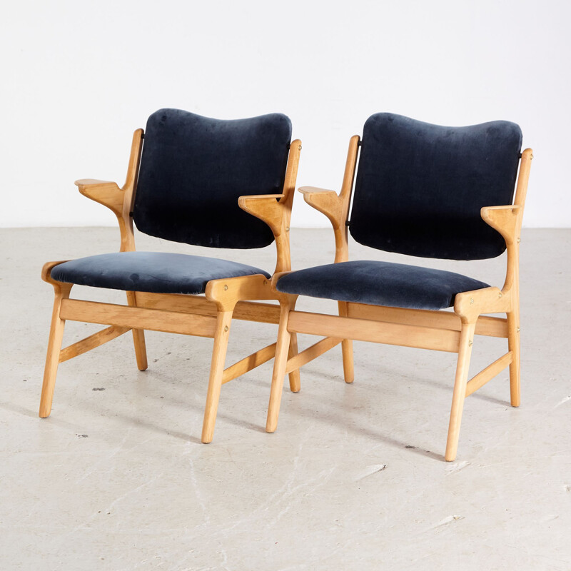 Vintage eikenhouten fauteuil van Arne Hovmand-Olsen voor A. R. Klingenberg