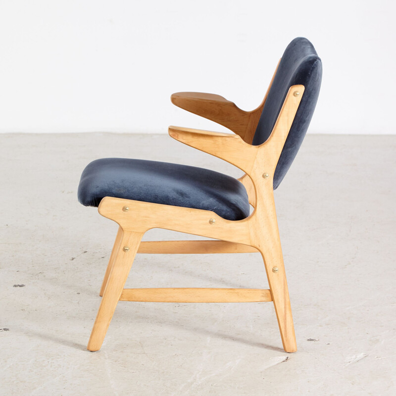 Vintage eikenhouten fauteuil van Arne Hovmand-Olsen voor A. R. Klingenberg