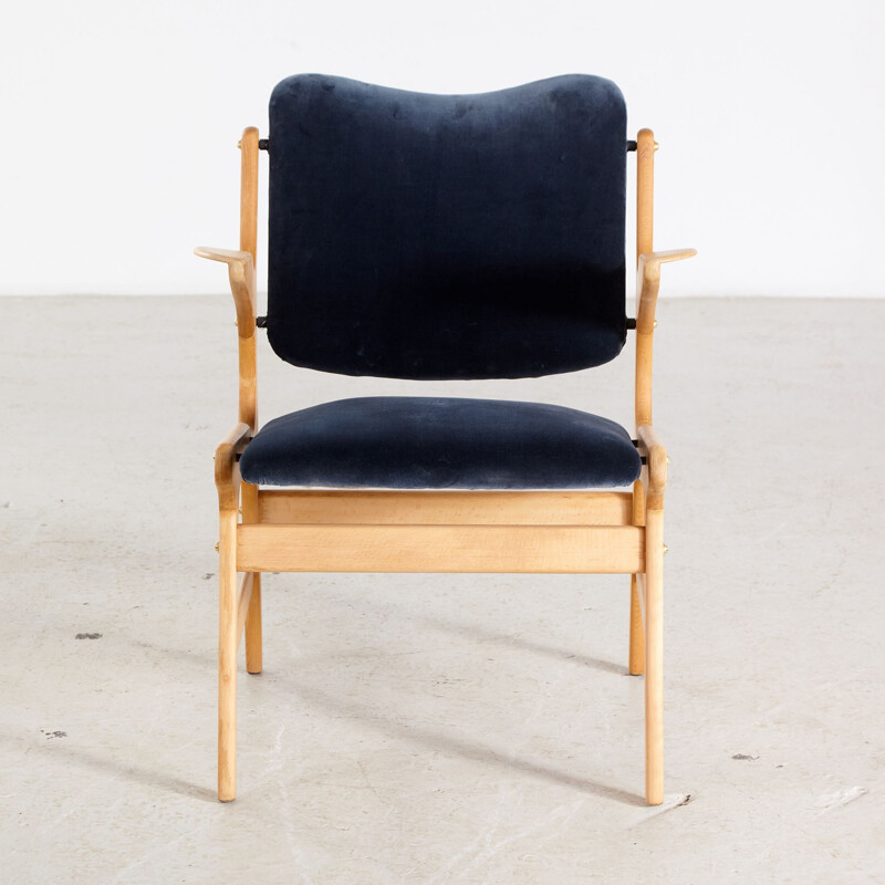 Vintage eikenhouten fauteuil van Arne Hovmand-Olsen voor A. R. Klingenberg