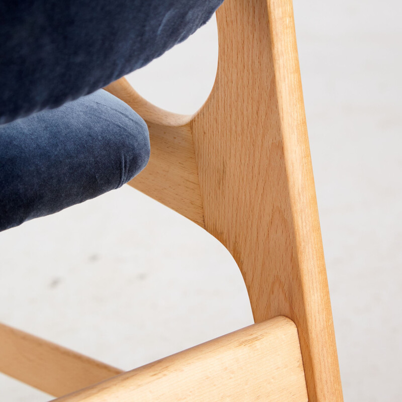 Vintage eikenhouten fauteuil van Arne Hovmand-Olsen voor A. R. Klingenberg