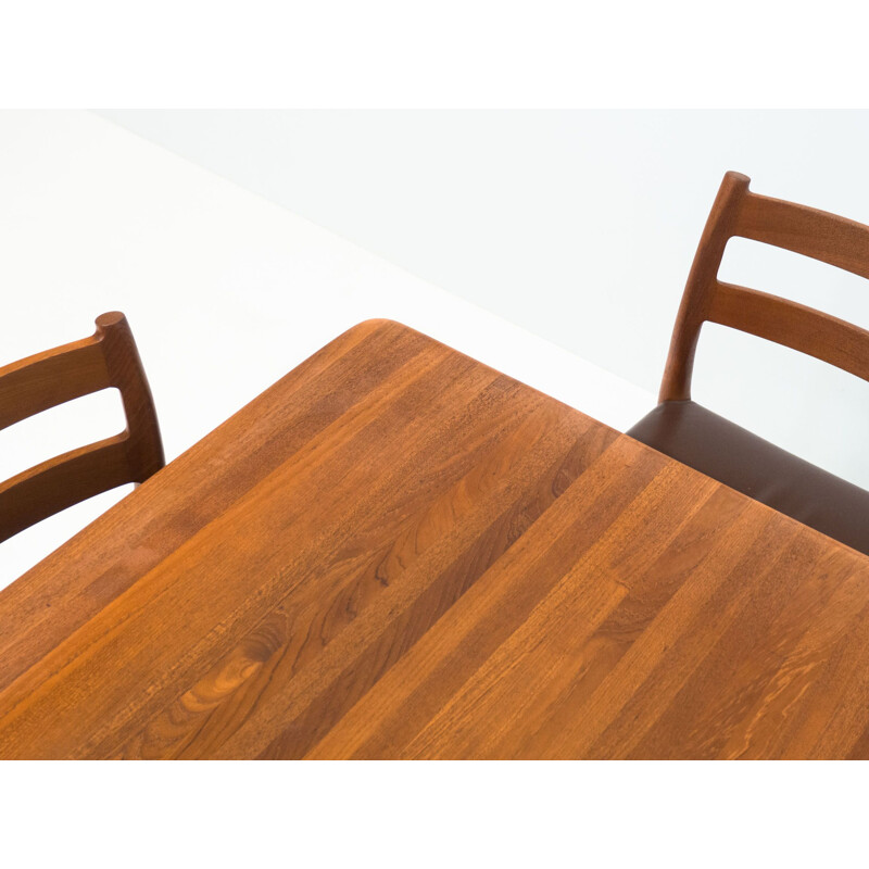 Vintage "Model 84" teak dining set by Niels Otto Moller & J.L. Moller Mobelfabrik, Denmark