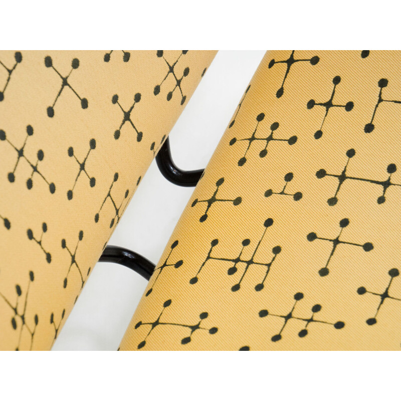 Fauteuil vintage Artifort "Small Dot Pattern" Orange Slice par Pierre Paulin & Charles et Ray Eames, Pays-Bas