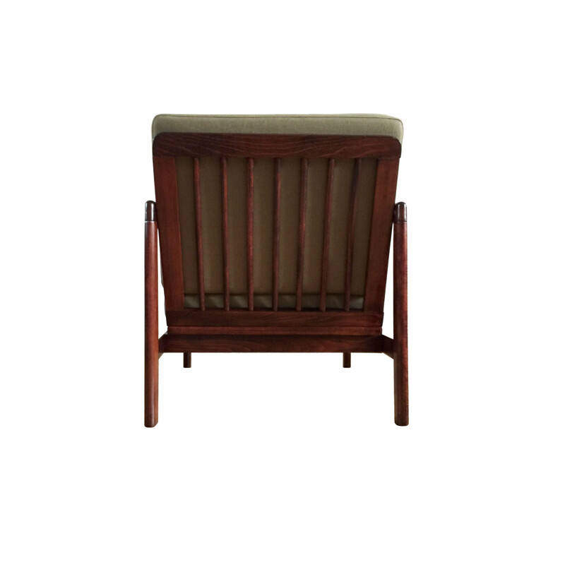 Paire de fauteuils vintage Olive Modèle B-7752 par Zenon Bączyk pour Swarzędzkie Fabryki Mebli 1960