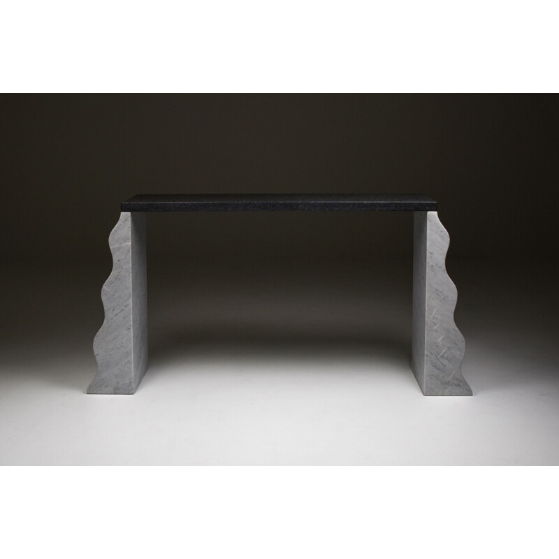 Vintage Console table "Montenegro" by Ettore Sottsass for Ultima Edizione, Italy 1980s