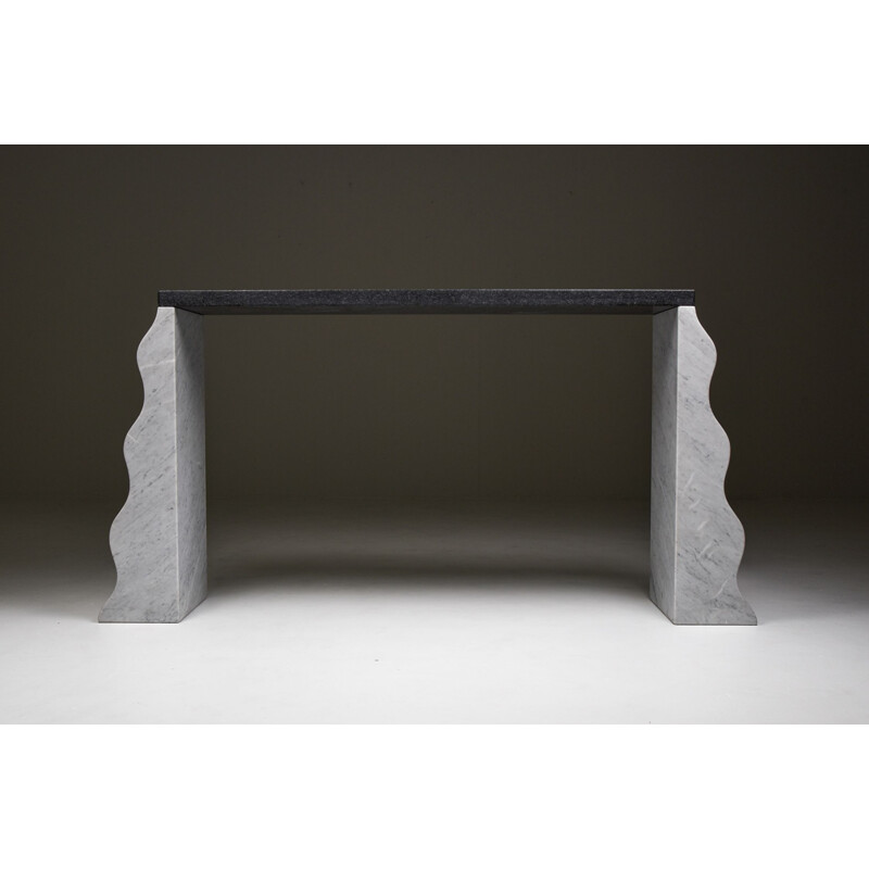 Table console vintage "Montenegro" par Ettore Sottsass pour Ultima Edizione, Italie 1980