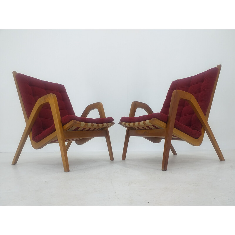 Paire de fauteuils vintage Art Déco par Jan Vanek 1930