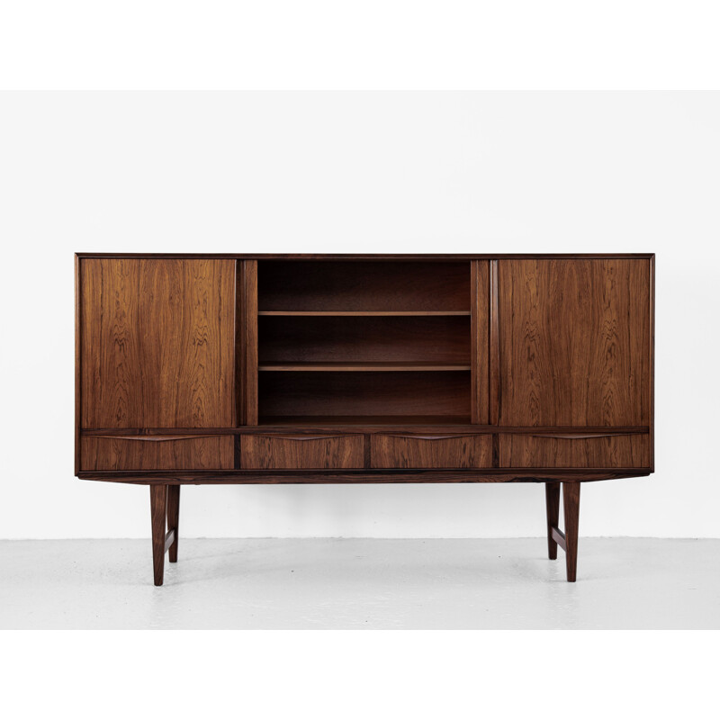 Vintage highboard in rosewood by E.W. Bach for Sejling Skabe, Danish 1960s