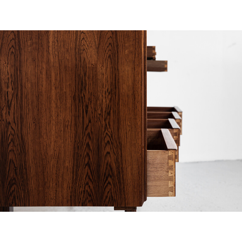 Vintage highboard in rosewood by E.W. Bach for Sejling Skabe, Danish 1960s