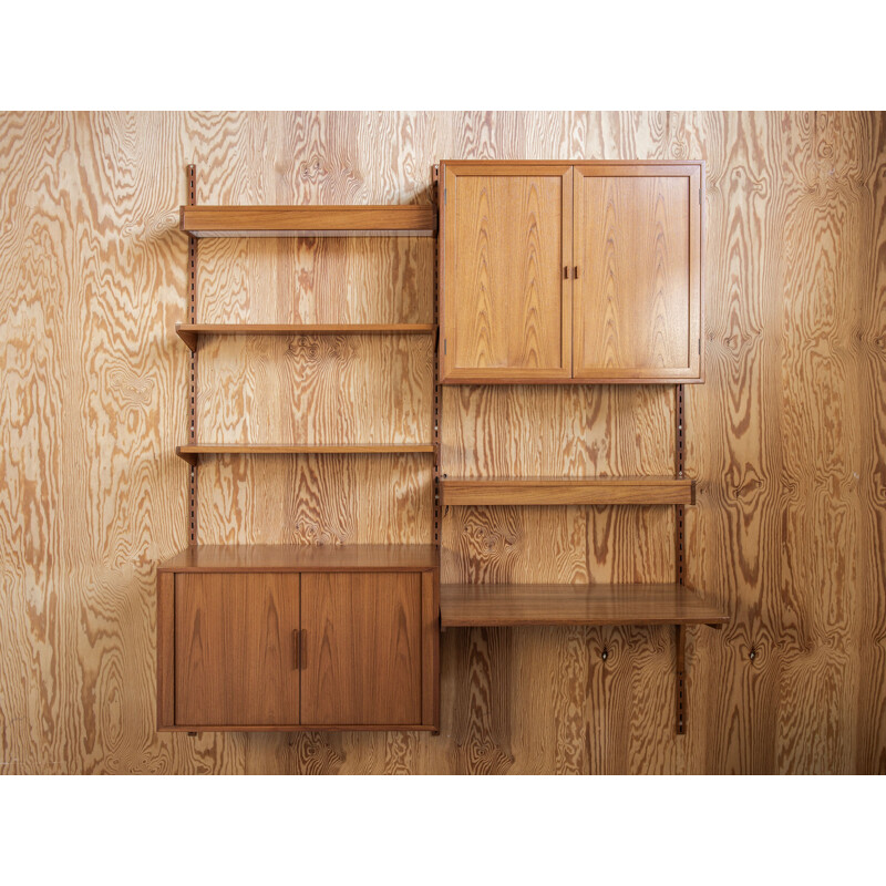 Vintage wall system in teak by Kai Kristiansen for FM, Denmark 1950s