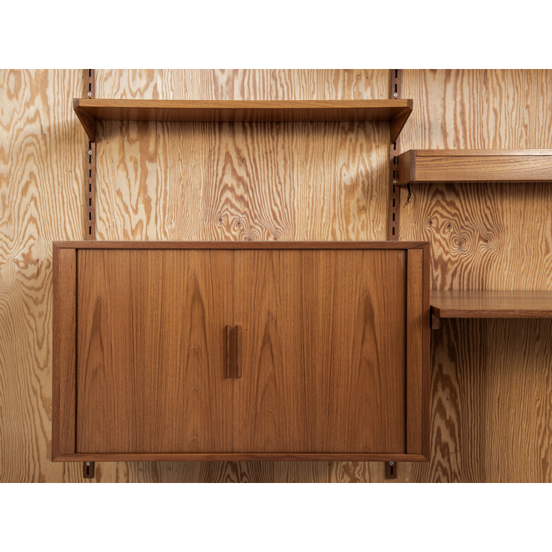 Vintage wall system in teak by Kai Kristiansen for FM, Denmark 1950s