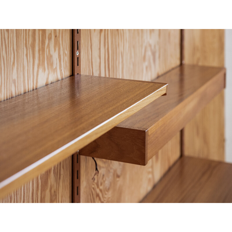 Vintage wall system in teak by Kai Kristiansen for FM, Denmark 1950s