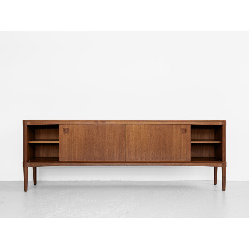 Vintage sideboard in teak by HW Klein for Bramin with square handle, Danish 1960s