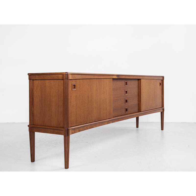 Vintage sideboard in teak by HW Klein for Bramin with square handle, Danish 1960s