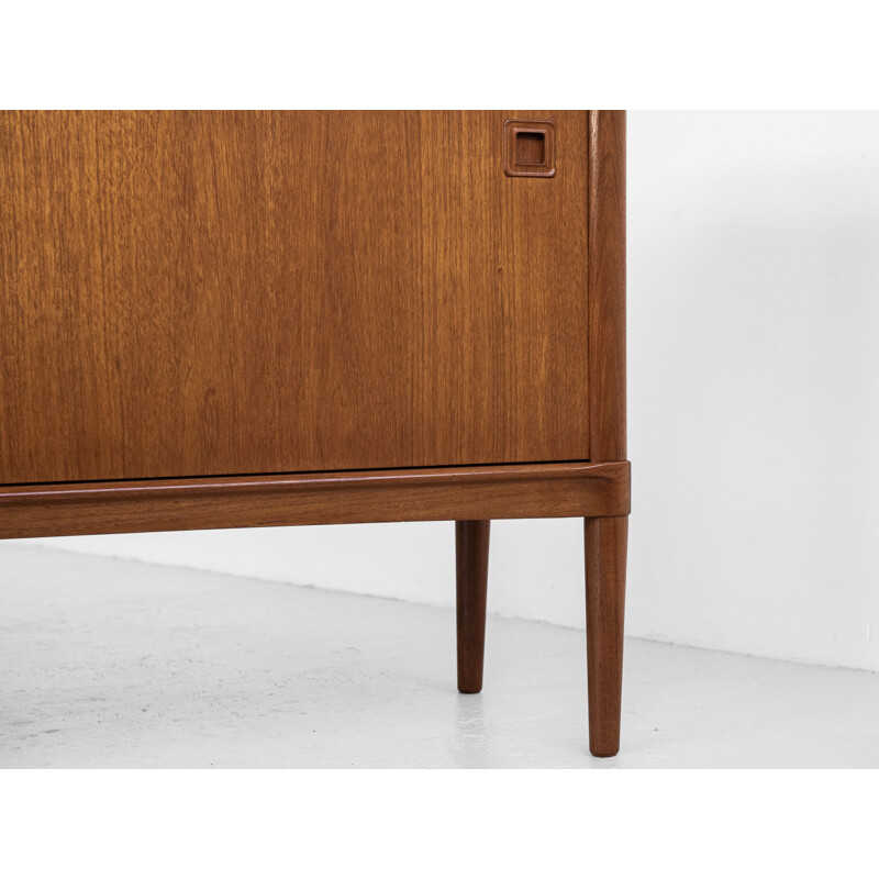 Vintage sideboard in teak by HW Klein for Bramin with square handle, Danish 1960s