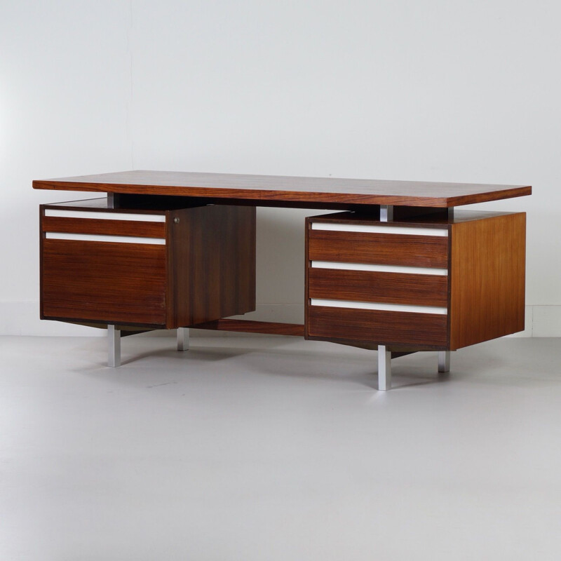 Vintage rosewood desk by Kho Liang Ie for Fristho 1956